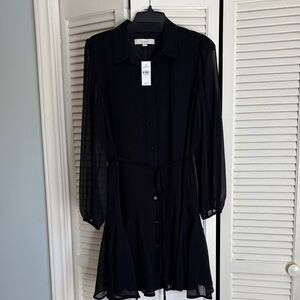 Loft Black Long Sleeve Dress